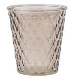 Vase med tern brunt glas fra Ib Laursen - Tinashjem